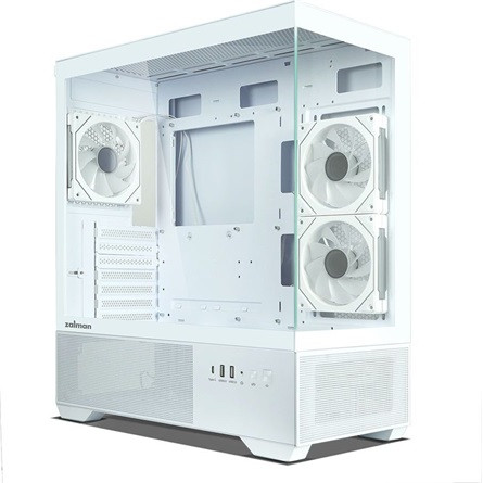 Zalman Chronix táp nélküli ablakos Mid Tower számítógépház fehér