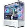 Zalman Chronix táp nélküli ablakos Mid Tower számítógépház fehér