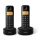 PHILIPS D160 DUO telefon készülék (vezeték nélküli, 2 kézibeszélő, kijelző, DECT) FEKETE