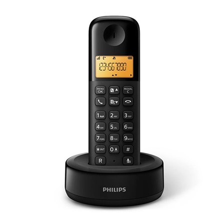 PHILIPS D260 telefon készülék (vezeték nélküli, kijelző, DECT) FEKETE