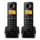 PHILIPS D260 DUO telefon készülék (vezeték nélküli, 2 kézibeszélő, kijelző, DECT) FEKETE