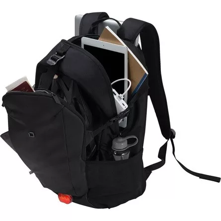 Dicota Backpack GO 13-15,6" notebook poliészter hátizsák fekete 22L
