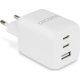 Dicota Compact GaN Charger 65W univerzális hálózati töltő adapter fehér EU