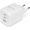 Dicota Compact GaN Charger 65W univerzális hálózati töltő adapter fehér EU