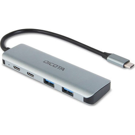 Dicota Highspeed 4-portos USB-C hub ezüst