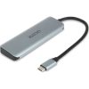 Dicota Highspeed 4-portos USB-C hub ezüst