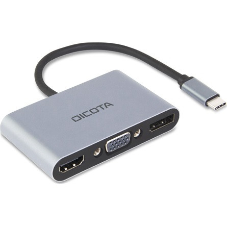 Dicota Portable 5-in-1 Mini Docking Station 4K PD 5-port 100W USB-C dokkoló ezüst