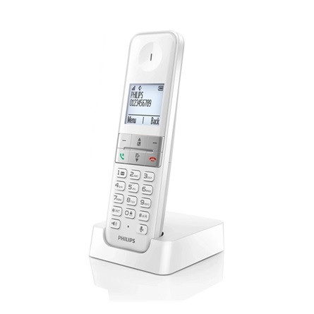 PHILIPS D470 telefon készülék (vezeték nélküli, kijelző, DECT) FEHÉR
