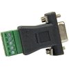 StarTech D-Sub 9pin -> Terminal block 5pin F/F adapter fekete RS422/RS485