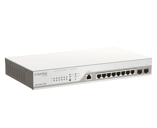 D-link 10-Port Gigabit PoE+ Nuclias Smart Managed Switch including 2x SFP Ports