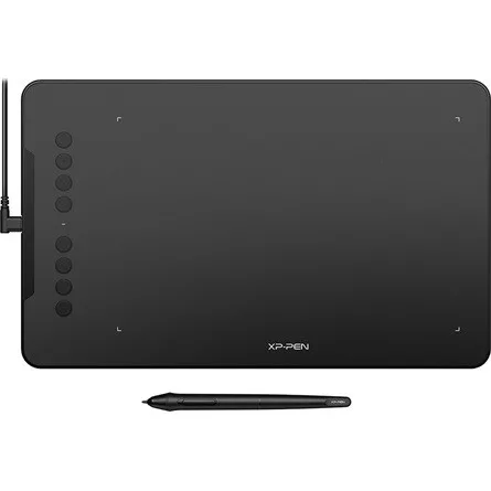 XP-PEN Grafikus tábla - Deco 01V3 (10"x6,25", 5080 LPI, PS 16k, 200 RPS, 8 gomb, USB)