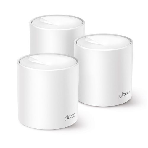 TP-Link Mesh WiFi AX1500 Deco X10 (3 pack; 300Mbps 2,4GHz + 1201Mbps 5GHz; WPA3; Wifi6; OFDMA; MU-MIMO)