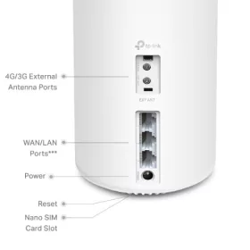   TP-LINK Deco X20-4G 4G+ AX1800 Egész Otthont Lefedő Mesh Wi-Fi 6 Rendszer