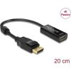 Delock Displayport 1.2 -> HDMI M/F adapter 0.2m 4K passzív fekete