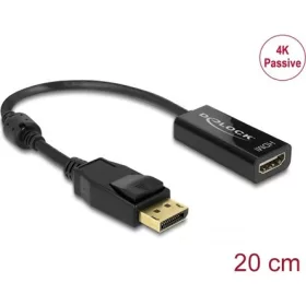  Delock Displayport 1.2 -> HDMI M/F adapter 0.2m 4K passzív fekete
