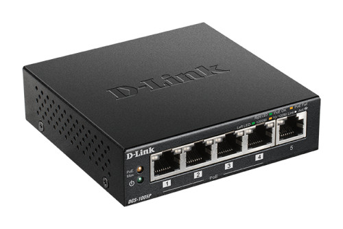 D-link 5-Port Desktop Gigabit PoE+ Switch