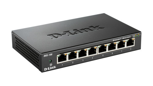 D-Link 8-port 10/100/1000 Gigabit Metal Housing Desktop Switch