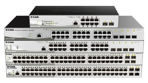 D-link 10-port 10/100/1000 Gigabit PoE Smart Switch including 2 SFP
- 8 x 10/100