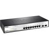 D-Link 10-port 10/100/1000 Gigabit Smart Switch including 2 Combo 1000BaseT/SFP