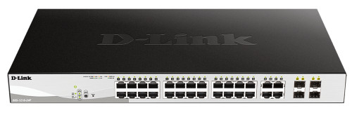 D-link 24 PoE 10/100/1000 Base-T port + 4 TP/SFP Combo Ports - 24 x 10/100/1000M