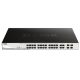 D-link 24 PoE 10/100/1000 Base-T port + 4 TP/SFP Combo Ports - 24 x 10/100/1000M