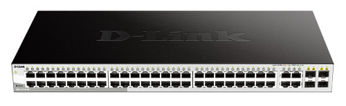 D-Link 48-port 10/100/1000 Gigabit Smart Switch including 4 Combo 1000BaseT/SFP