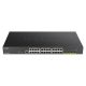 D-link 24-port Gigabit PoE Smart Managed Switch with 4x 10G SFP+ ports, 370Watts