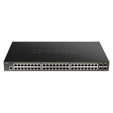 D-link 48-port Gigabit Smart Managed Switch with 4x 10G SFP+ ports, 370Watts - 4