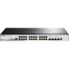 D-Link 28-Port Gigabit Stackable SmartPro PoE Switch including 2 SFP ports and 2 x 10G SFP+ ports- 24 x 10/100/1000Mbps