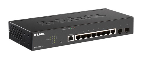 D-link 8-port Gigabit Managed Switch incl. 2 x SFP  - 8 x 10/100/1000BASE-T port