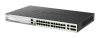 D-link 24 x 10/100/1000BASE-T PoE ports (370W budget) Layer 3 Stackable Managed