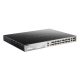 D-link 24 x 10/100/1000BASE-T PoE ports (370W budget) Layer 3 Stackable Managed