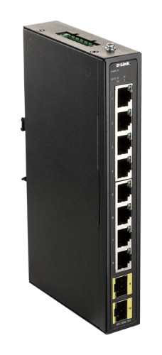 D-link 8-port Gigabit Industrial Switch including 2 x 100/1000M SFP  - Gigabit I