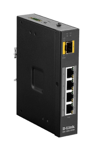 D-link 5 Port Unmanaged Switch with 4 x 10/100/1000BaseT(X) ports (4 PoE) & 1 x