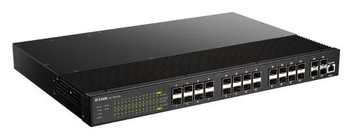 D-link 24 Ports SFP Plus 4 Port 10G SFP+ with Dual DC input