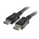 StarTech Displayport 1.2 M/M video jelkábel 1m reteszes, 4K  fekete