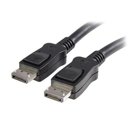 StarTech Displayport 1.2 M/M video jelkábel 3m reteszes, 4K  fekete