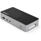 StarTech Dual Monitor Docking Station 8-port 65W USB-C dokkoló fekete-ezüst