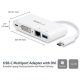 StarTech USB-C ADAPTER MULTIPORT DVI DVI-I RJ45 USB-A