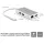 StarTech multiport USB-C / Thunderbolt -> HDMI 1.4 Ethernet 1Gb/s 2db USB-A 3.0 M/F adapter 0.15m ezüst PD 60W