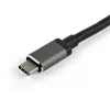 StarTech USB-C / Thunderbolt -> HDMI 1.4 3db USB-A 3.0 Gigabit LAN VGA M/F adapter 0.25m szürke