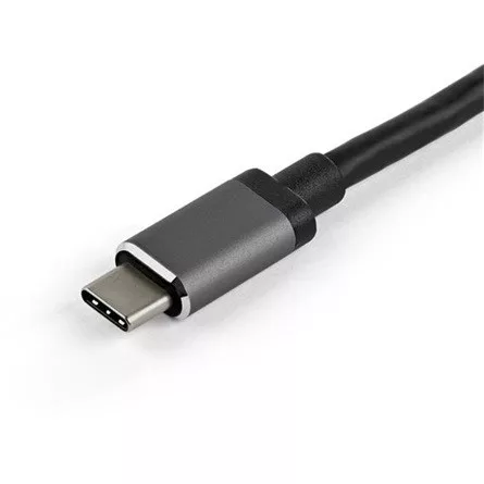 StarTech USB-C / Thunderbolt -> HDMI 1.4 3db USB-A 3.0 Gigabit LAN VGA M/F adapter 0.25m szürke
