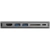 StarTech USB-C / Thunderbolt -> HDMI 1.4 3db USB-A 3.0 Gigabit LAN VGA M/F adapter 0.25m szürke 100W PD