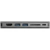StarTech USB-C / Thunderbolt -> HDMI 1.4 3db USB-A 3.0 Gigabit LAN VGA M/F adapter 0.25m szürke