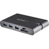 StarTech USB-C -> HDMI 1.4 VGA Gigabit LAN microSD adapter szürke 100W PD