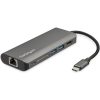 StarTech USB-C / Thunderbolt -> HDMI 1.4 Ethernet 1Gb/s USB-C 2 USB-A 3.0 M/F adapter 0.15m szürke DP Alt Mode; SD/SDHC