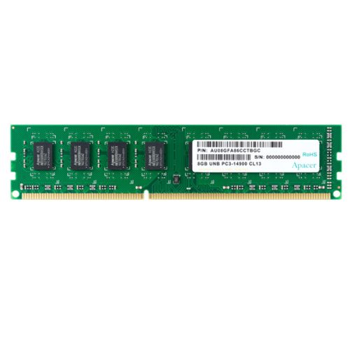 Apacer Memória Desktop - 2GB DDR3 (1333Mhz, CL9, 1.5V)