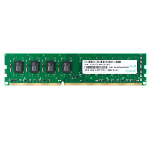 Apacer Memória Desktop - 2GB DDR3 (1600Mhz, CL11, 1.5V)