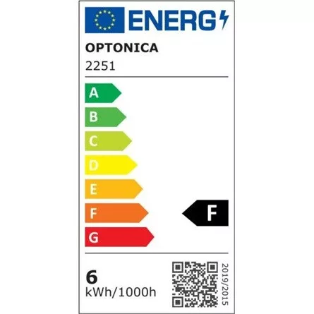 OPTONICA LED Panel, falra szerelhető, négyszögletes, 6W, nappali fehér, 420 Lm, 4500K - 2251