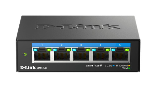 D-link 5-Port Multi-Gigabit Unmanaged Switch  - 5 x 10/100/1000/2500 Mbps ports